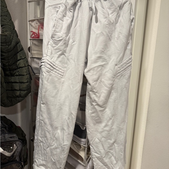Free People Movement  White Wide Leg Sweatpants - Picture 3 of 6